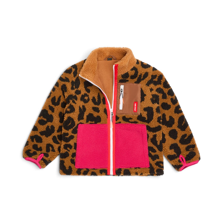 HELLO HOSSY. Παιδικό μπουφάν fleece Leopard