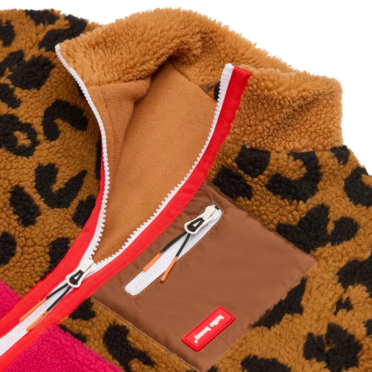 HELLO HOSSY. Παιδικό μπουφάν fleece Leopard