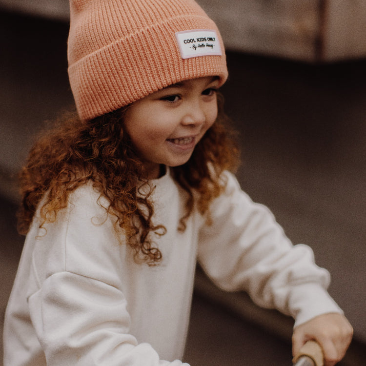 HELLO HOSSY. Pop Apricot beanie - 9-18 months