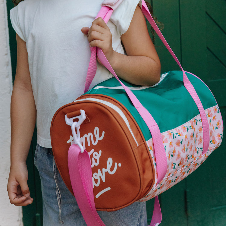 HELLO HOSSY. Τσάντα βόλτας κυλινδρική Springtime