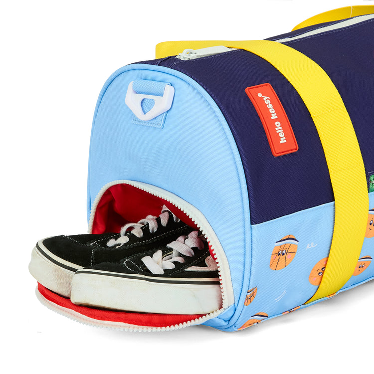 HELLO HOSSY. Τσάντα βόλτας κυλινδρική Bball Crew