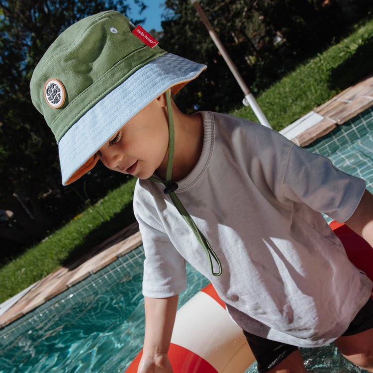 HELLO HOSSY. Καπέλο Bob παιδικό Mini Leaf