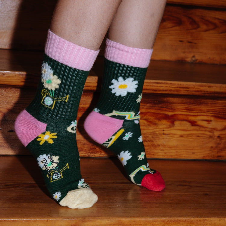 HELLO HOSSY. 3 Pack Socks Wildflowers - 1-2 years