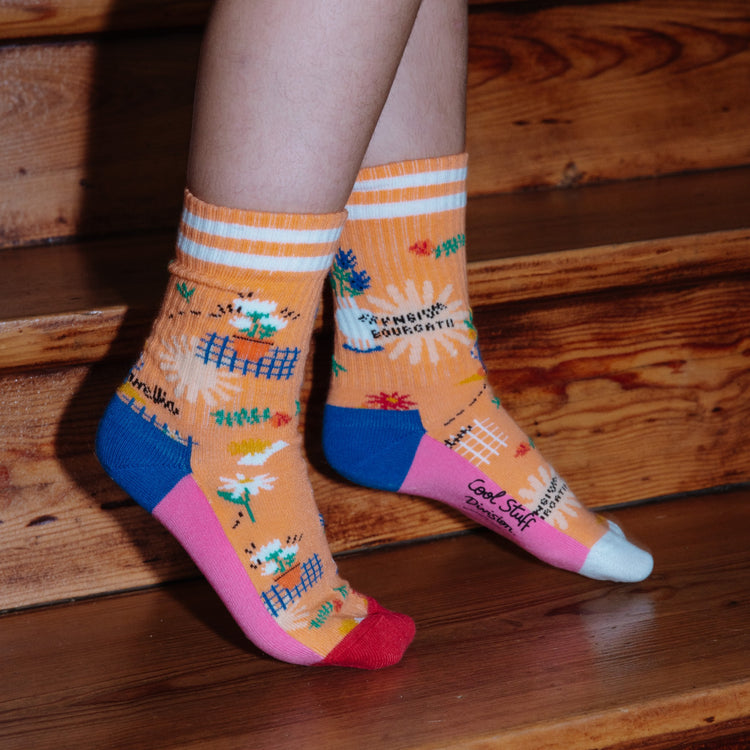 HELLO HOSSY. 3 Pack Socks Wildflowers - 1-2 years