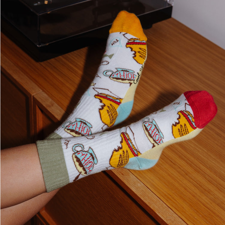 HELLO HOSSY. 3 Pack Socks Food - 1-2 years