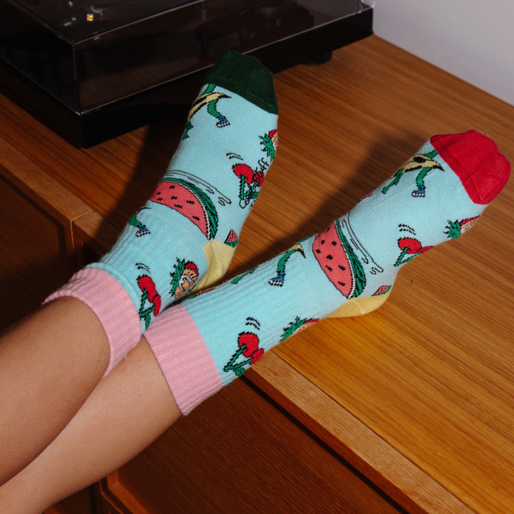 HELLO HOSSY. 3 Pack Socks Food - 1-2 years