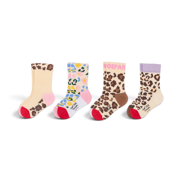 HELLO HOSSY. 4 Pack Socks Leopard