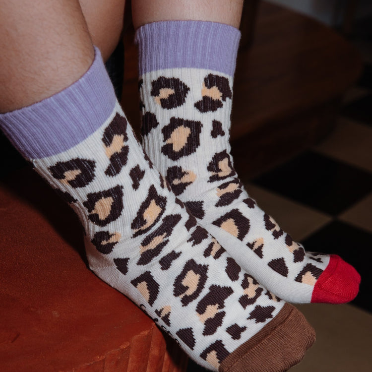 HELLO HOSSY. 4 Pack Socks Leopard
