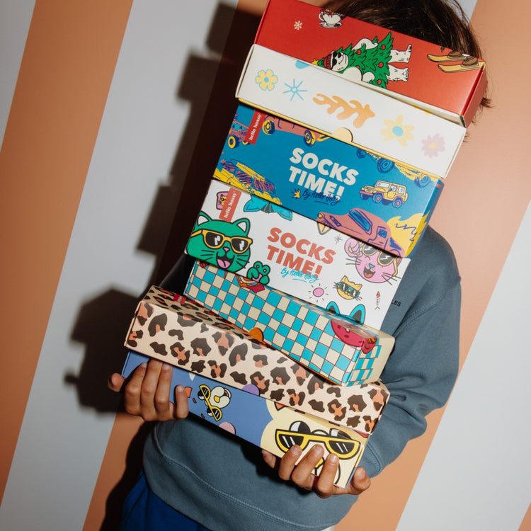 HELLO HOSSY. 4 Pack Socks Leopard
