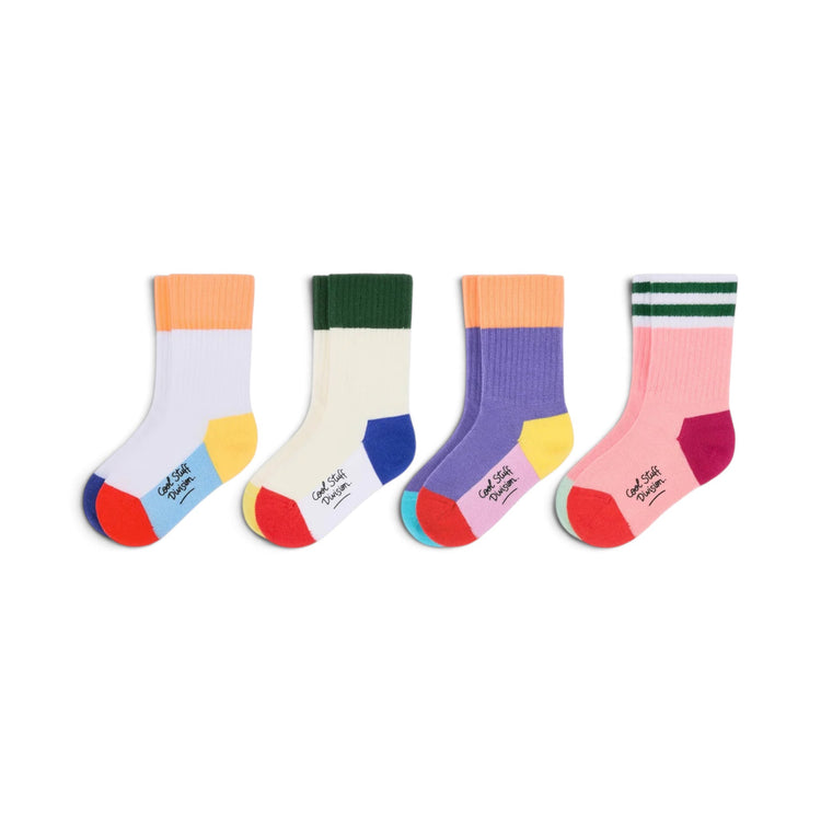 HELLO HOSSY. 4 Pack Socks Mini Color Pop