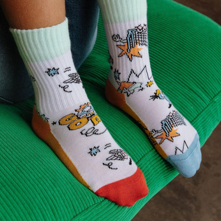 HELLO HOSSY. 4 Pack Socks Game On