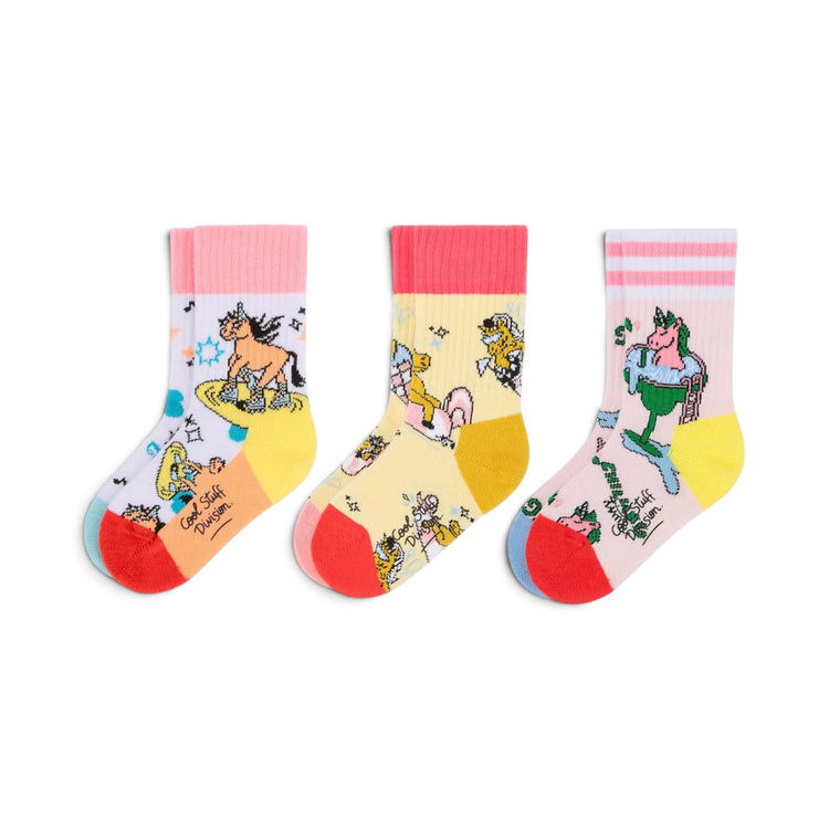 HELLO HOSSY. 3 Pack Socks Summer Squad - 4-6 years