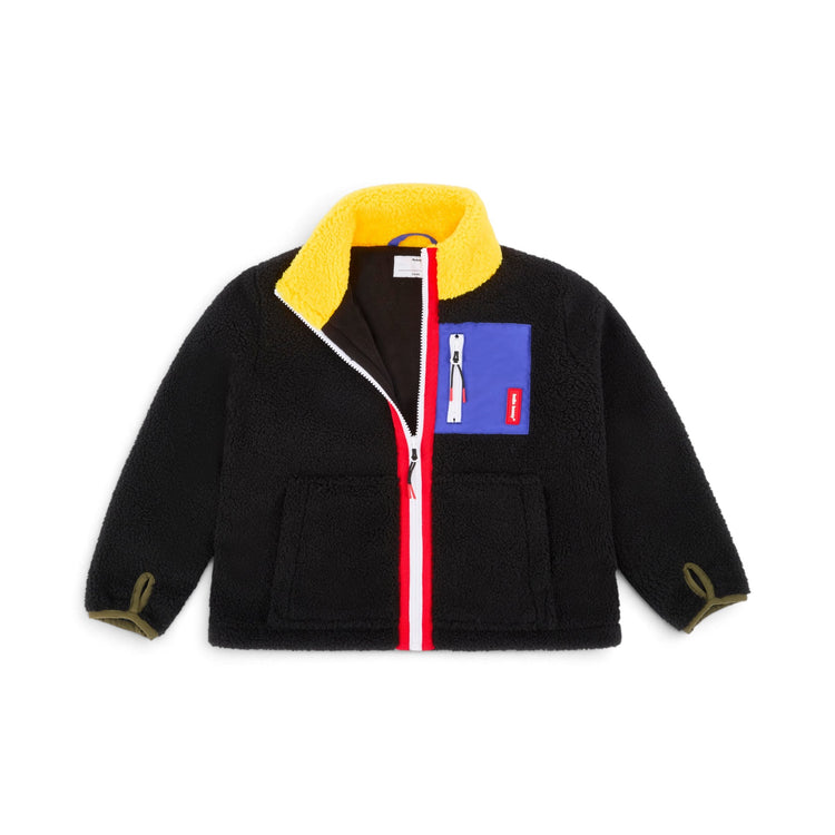 HELLO HOSSY. Παιδικό μπουφάν fleece Midnight Lemon