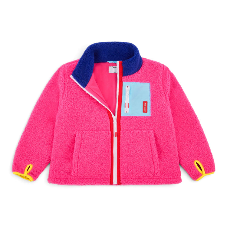 HELLO HOSSY. Παιδικό μπουφάν fleece Fuchsia