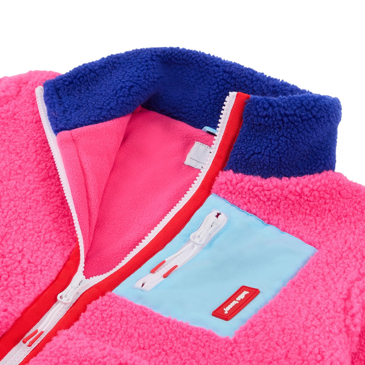 HELLO HOSSY. Παιδικό μπουφάν fleece Fuchsia