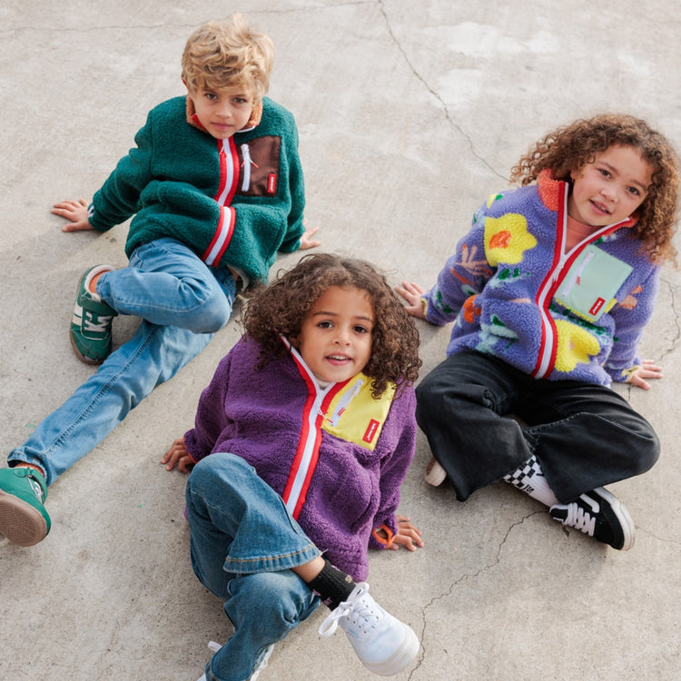 HELLO HOSSY. Παιδικό μπουφάν fleece Duck Blue