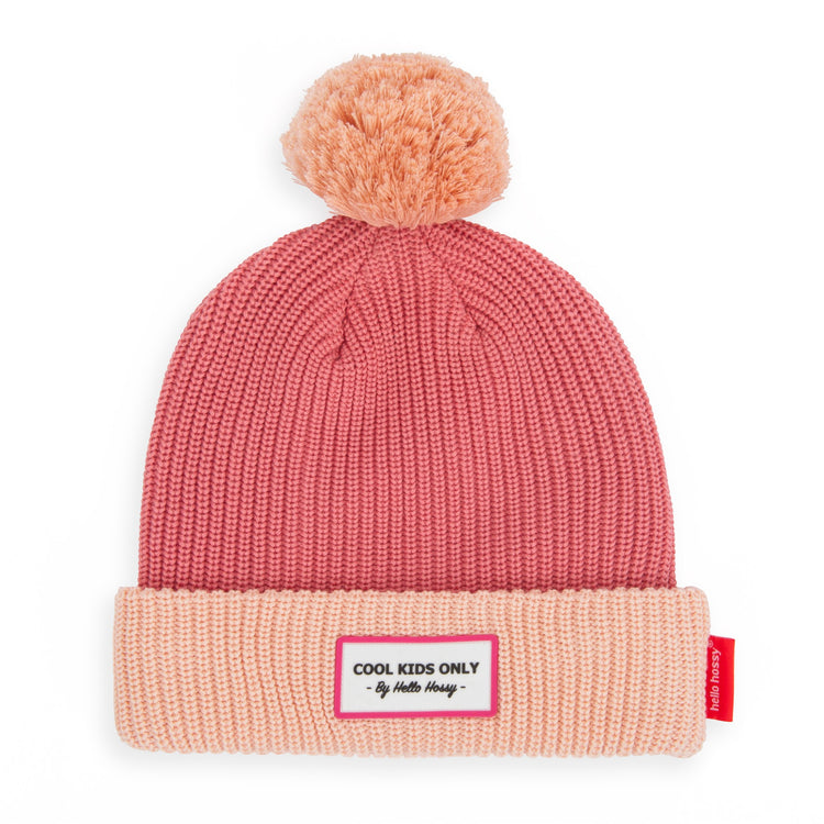 HELLO HOSSY. Color Block Blush beanie