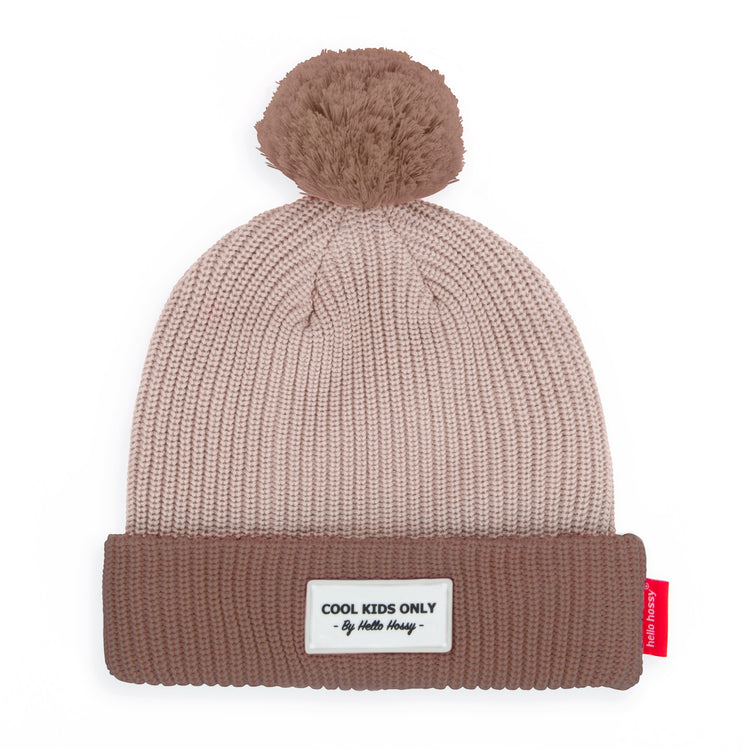 HELLO HOSSY. Color Block Coffee beanie - 9-18 months