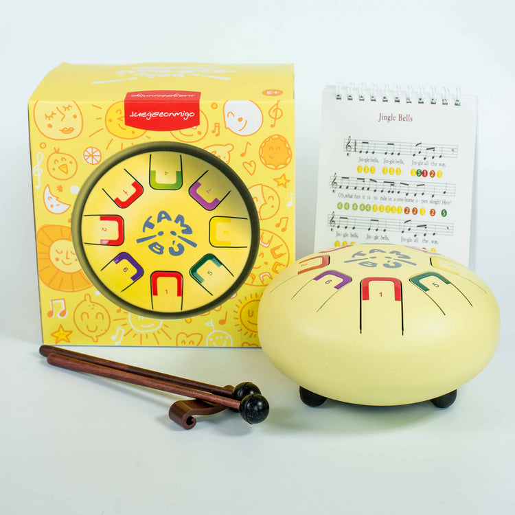 Juegaconmigo. Baby Tambu 6'' 8 tones - Mellow Yellow