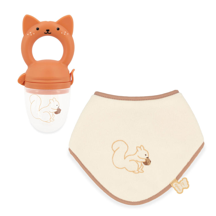 GRIGNOTI. Baby bib & feeder set