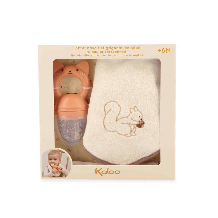 GRIGNOTI. Baby bib & feeder set