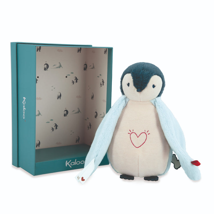 COMPLICES. Nightlight Plush Penguin Blue