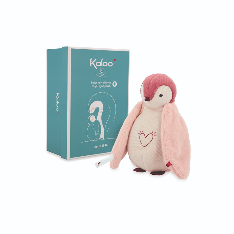 COMPLICES. Nightlight Plush Penguin Pink