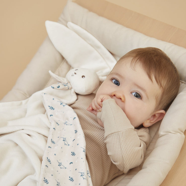 LAPINOO. Bunny cuddly blanket cream