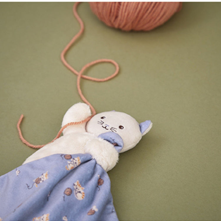 CARRE DOUCEUR. Doudou cat lilac
