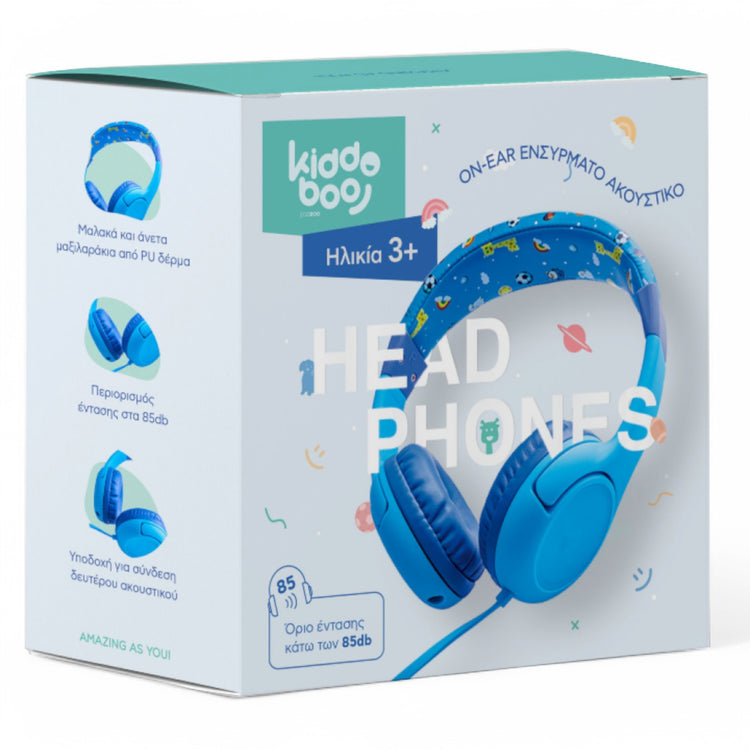 KIDDOBOO. Headphones Siel Blue