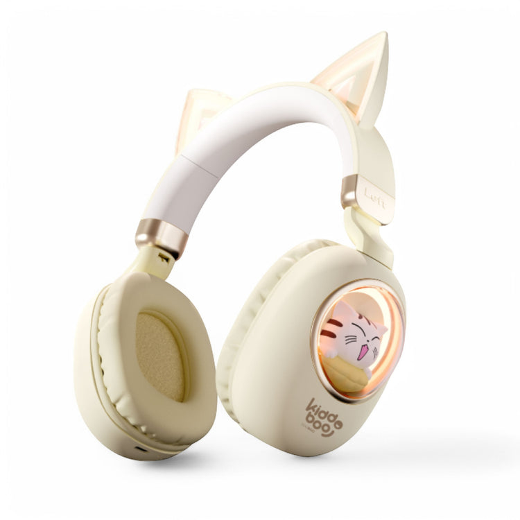 KIDDOBOO. Delulu Bluetooth Headphones Gold