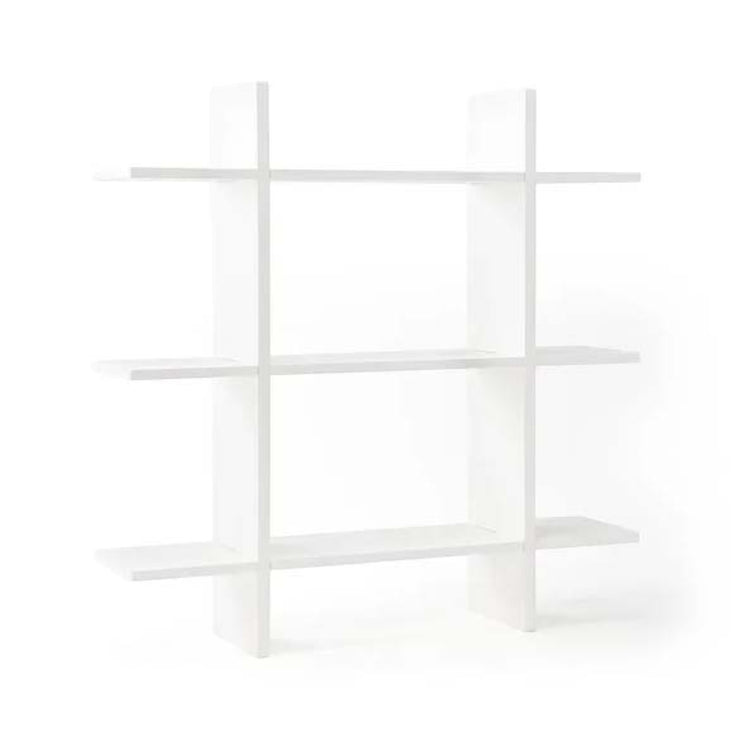 KIDS CONCEPT. Wall shelf 3 level white STAR