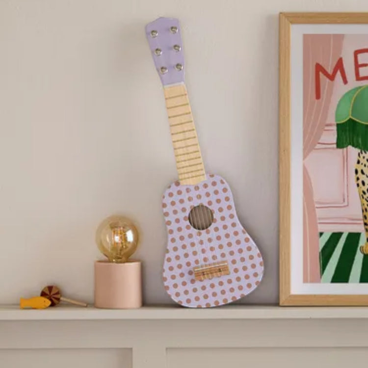 KIDS CONCEPT. Toy guitar dot lilac KID'S MUSIC