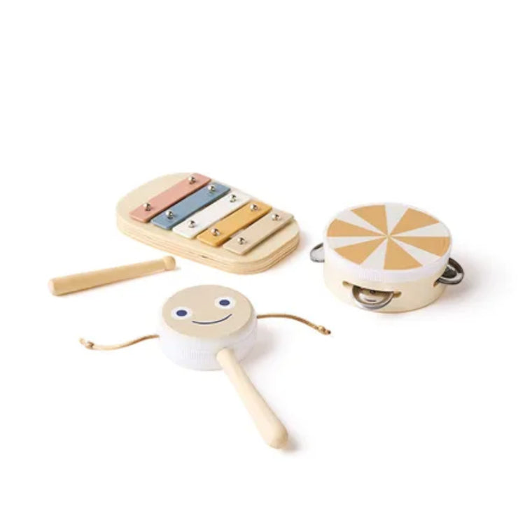 KIDS CONCEPT. Music set brown KID'S MUSIC