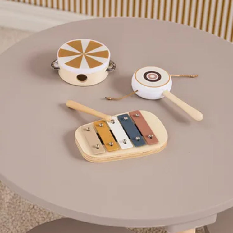 KIDS CONCEPT. Music set brown KID'S MUSIC