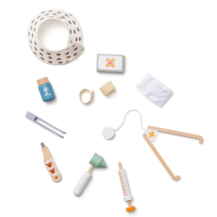 KIDS CONCEPT. Ξύλινο σετ παιχνιδιού κτηνίατρος KID'S HUB