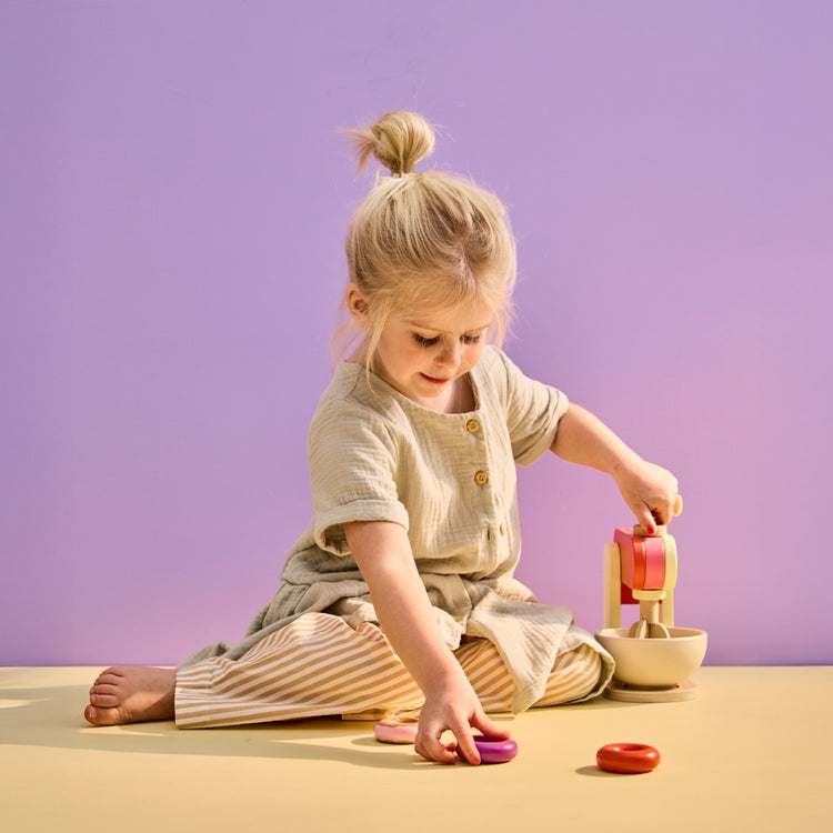 KIDS CONCEPT. Ξύλινο μίξερ KID'S HUB (κίτρινο)