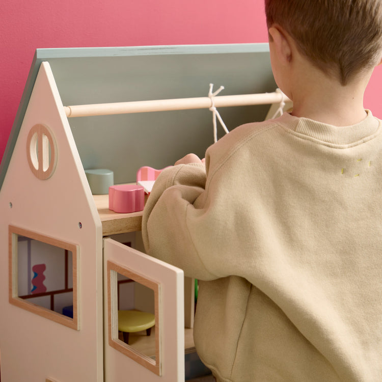 KIDS CONCEPT. Ξύλινο κουκλόσπιτο τριώροφο AIDEN
