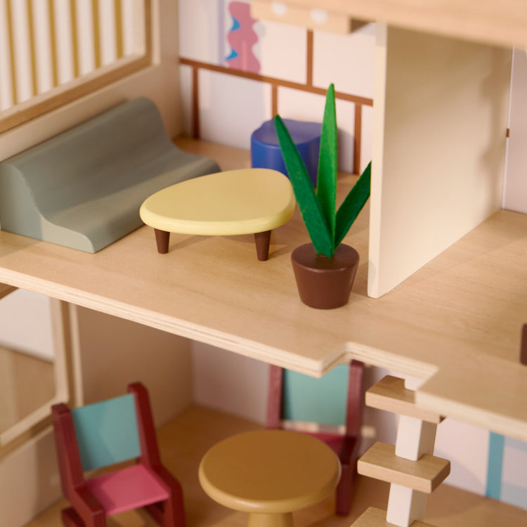 KIDS CONCEPT. Ξύλινο κουκλόσπιτο τριώροφο AIDEN