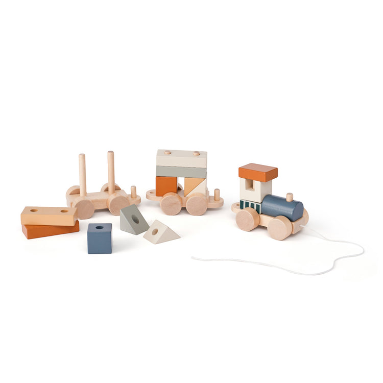 KIDS CONCEPT. Ξύλινο τρενάκι με τουβλάκια ταξινόμησης