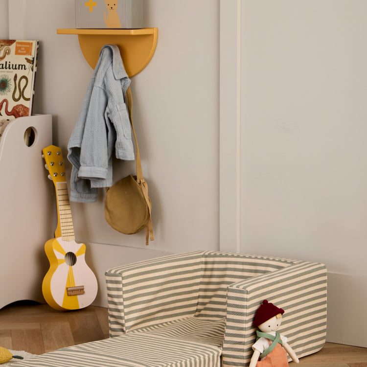 KIDS CONCEPT. Πτυσσόμενη πολυθρόνα KID'S BASE (ριγέ)