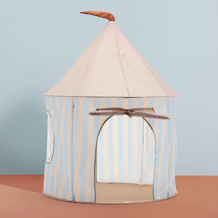 KIDS CONCEPT. Play tent stripe light blue