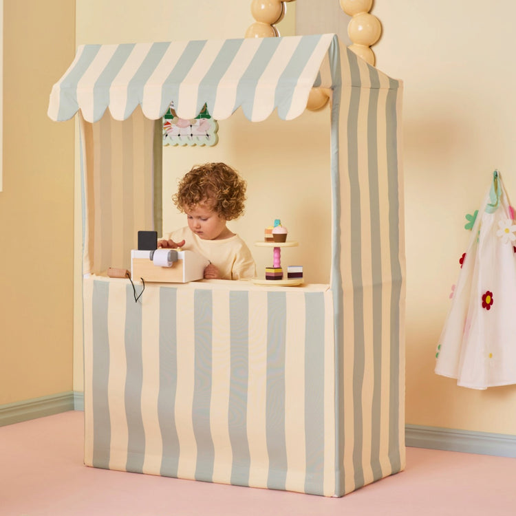 KIDS CONCEPT. Υφασμάτινος πάγκος αγοράς (απαλό πετρόλ)