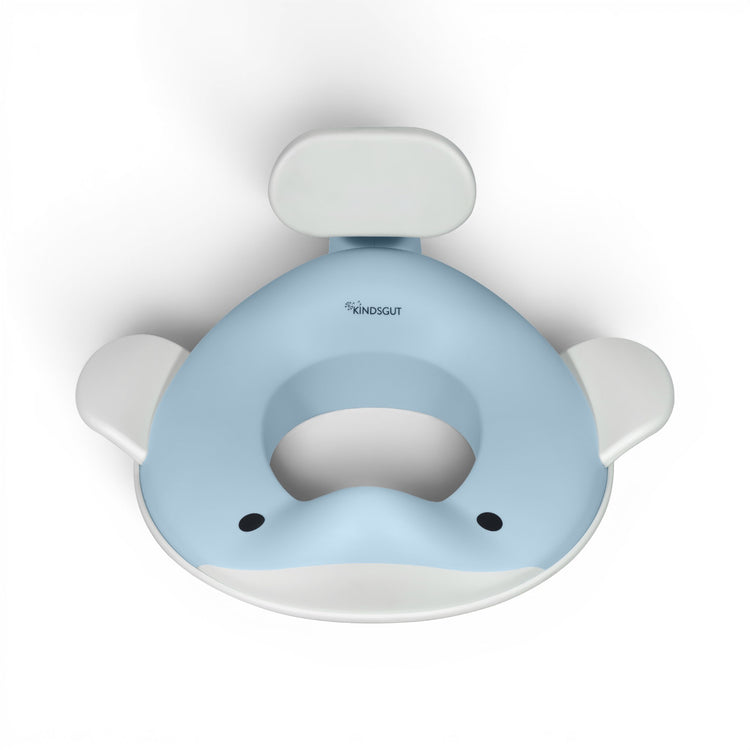 KINDSGUT. Toilet Seat Whale Light Blue