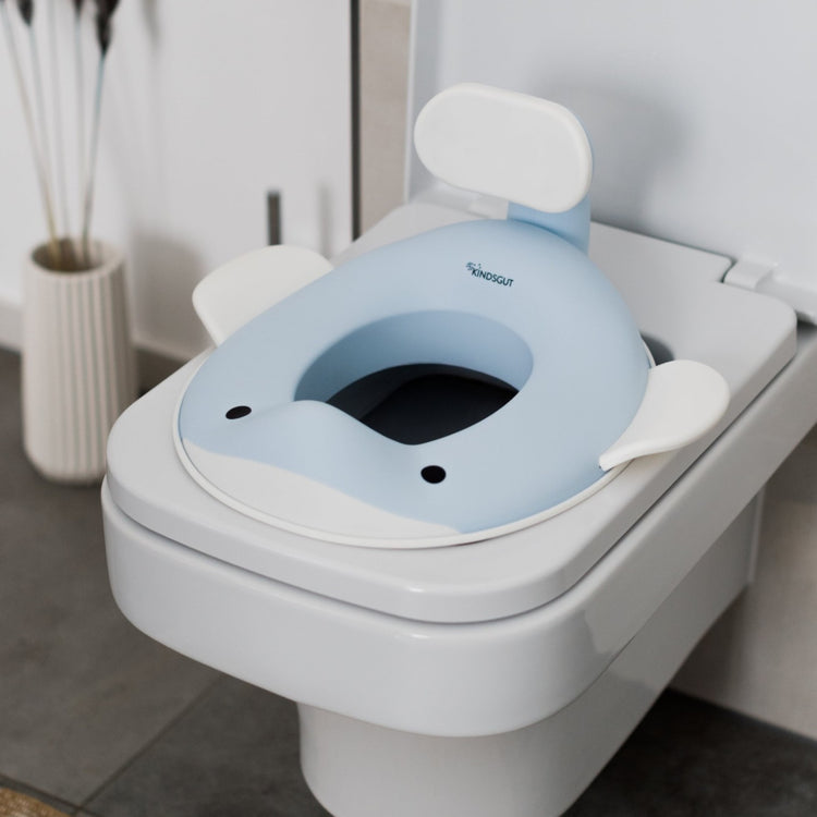 KINDSGUT. Toilet Seat Whale Light Blue
