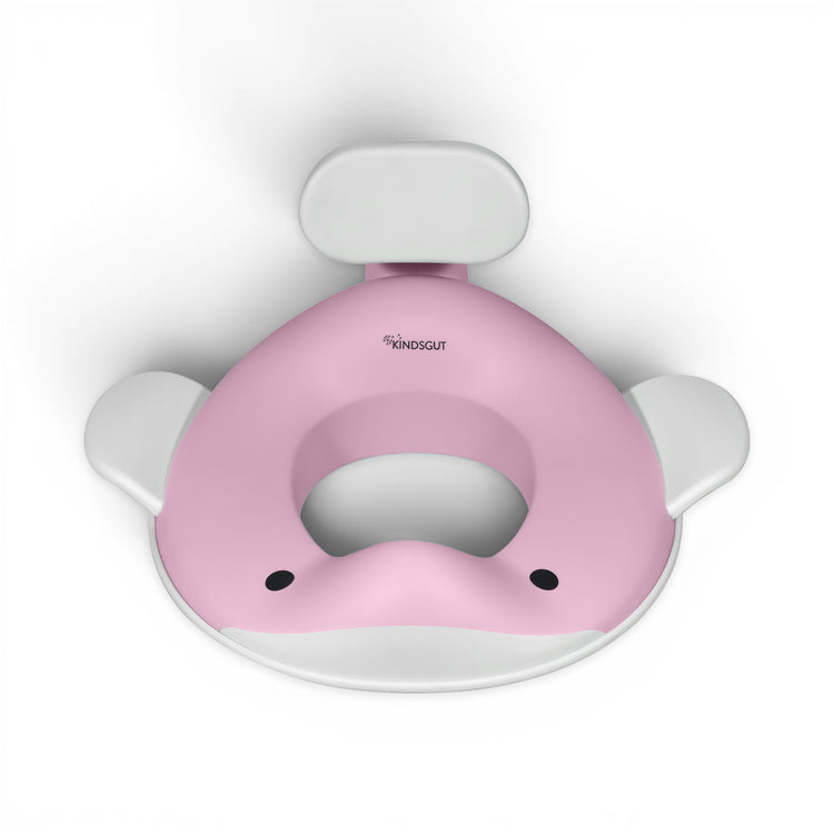 KINDSGUT. Toilet Seat Whale Delicate Pink