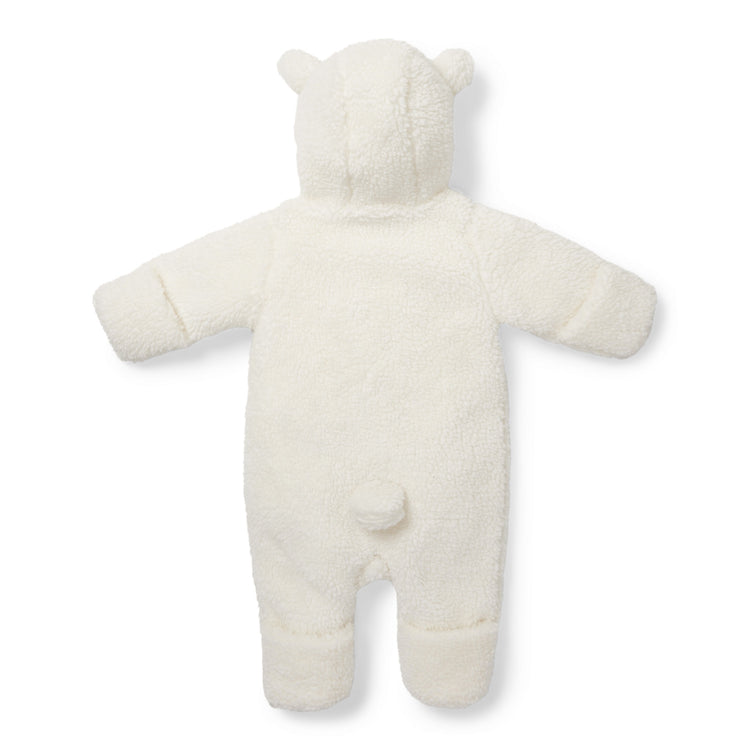 LITTLE DUTCH. Ολόσωμο φορμάκι εξόδου teddy Baby Bunny Off-White - No 50/56