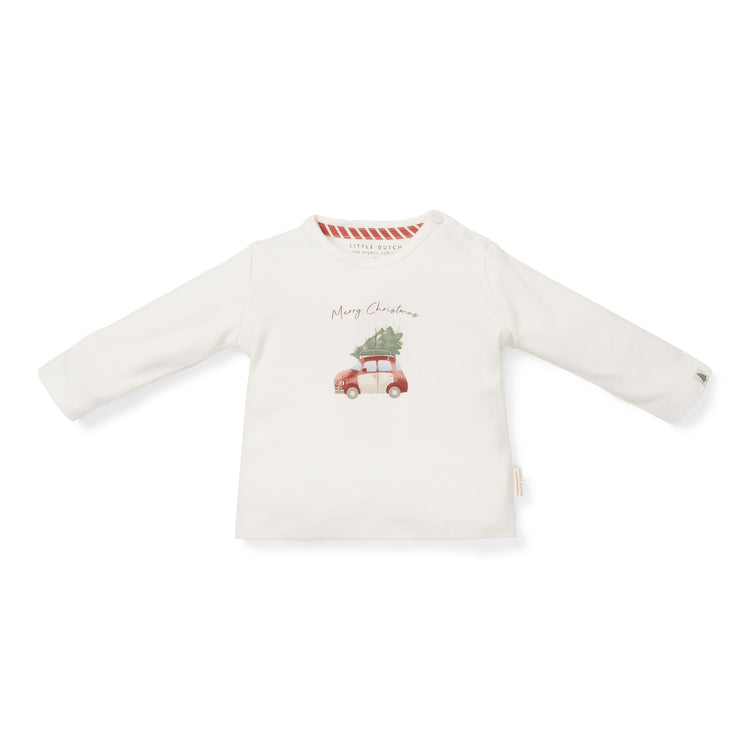 LITTLE DUTCH. Christmas T-shirt long sleeves Merry Christmas - 104