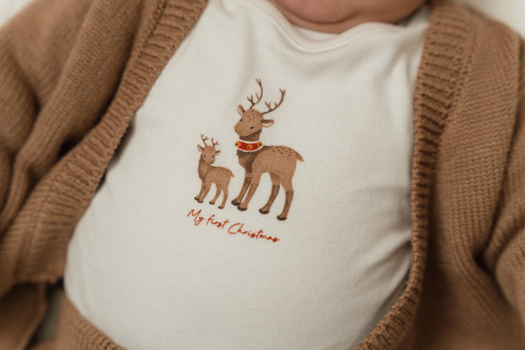 LITTLE DUTCH. Christmas T-shirt long sleeves Merry Christmas - 62