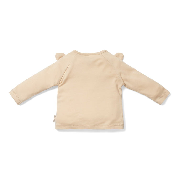 LITTLE DUTCH. T-shirt long sleeves with ears Baby Bunny Sand - 98